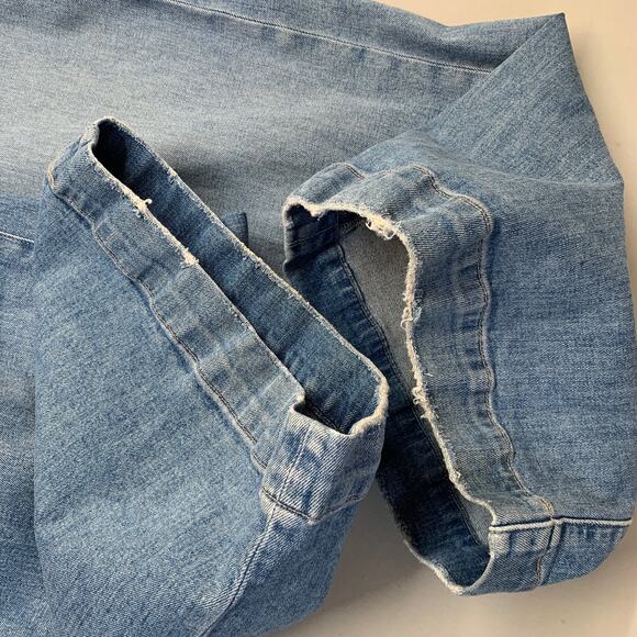 PAIGE Harper Jeans Women Size 26 Blue Kara Wash Wide Leg High Rise Denim - Picture 8 of 11